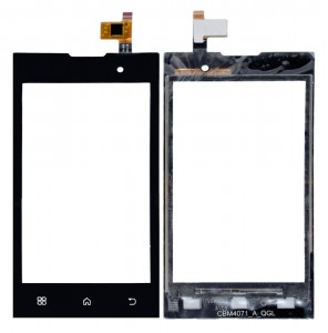 Touch Screen Digitizer For Intex Aqua A1 Black By - Maxbhi Com