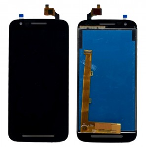 Lcd With Touch Screen For Moto E3 Black By - Maxbhi Com