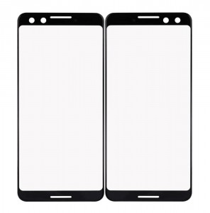 Replacement Front Glass For Google Pixel 3 Black By - Maxbhi Com