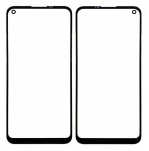 Replacement Front Glass For Samsung Galaxy A21 Black By - Maxbhi Com