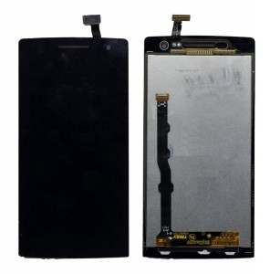 Lcd With Touch Screen For Oppo Find 5 Mini R827 Black By - Maxbhi Com