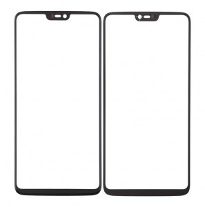 Replacement Front Glass For Oneplus 6 Black By - Maxbhi Com