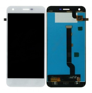 Lcd With Touch Screen For Vodafone Smart Ultra 6 Silver By - Maxbhi Com