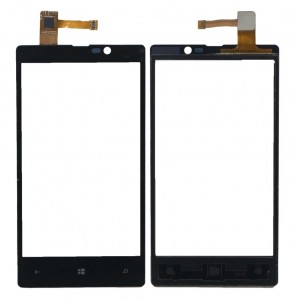 Touch Screen Digitizer For Nokia Lumia 820 Black By - Maxbhi Com