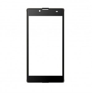 Replacement Front Glass For Micromax Canvas Amaze 4g Q491 Black By - Maxbhi.com