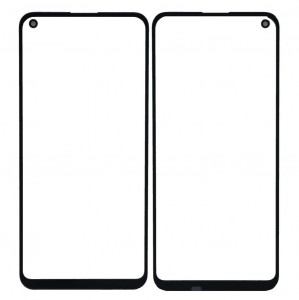 Replacement Front Glass For Huawei Y7p Black By - Maxbhi Com