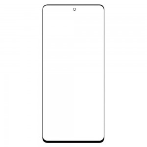 Replacement Front Glass For Realme P1 Speed 5g Black By - Maxbhi Com