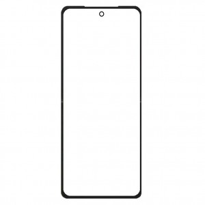 Replacement Front Glass For Tecno Phantom V Flip2 Black By - Maxbhi Com