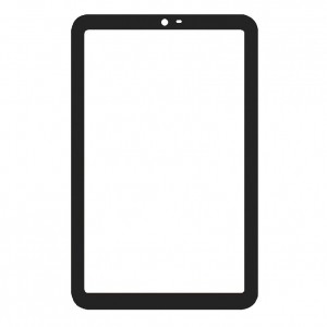 Replacement Front Glass For Oukitel Rt3 Pro Black By - Maxbhi Com