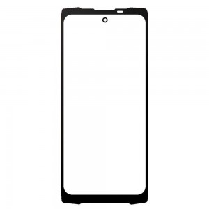 Replacement Front Glass For Blackview Bv8200 Black By - Maxbhi Com