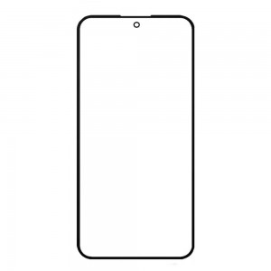 Replacement Front Glass For Oukitel P1 Black By - Maxbhi Com