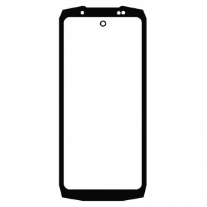 Replacement Front Glass For Ulefone Armor Mini 20 Black By - Maxbhi Com