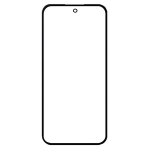 Replacement Front Glass For Nothing Phone 4a Black By - Maxbhi Com