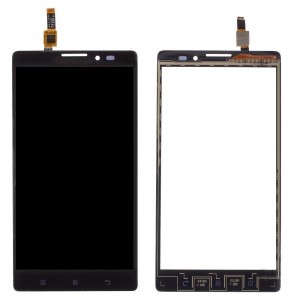 Lcd With Touch Screen For Lenovo Vibe Z K910 Black By - Maxbhi Com