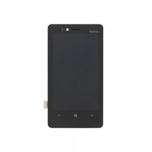 LCD with Touch Screen for Nokia Lumia 810 - Black