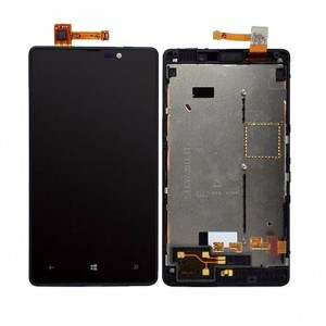 Lcd With Touch Screen For Nokia Lumia 820 Black By - Maxbhi Com