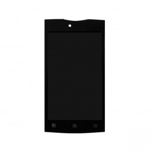 Lcd With Touch Screen For Nuvo Blue Nd40 White By - Maxbhi Com