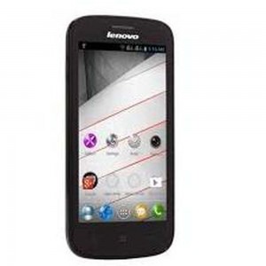 LCD with Touch Screen for Lenovo A760 - Black