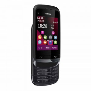 LCD with Touch Screen for Nokia C2-08 - Black
