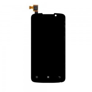 Lcd With Touch Screen For Lenovo A670t Black By - Maxbhi Com