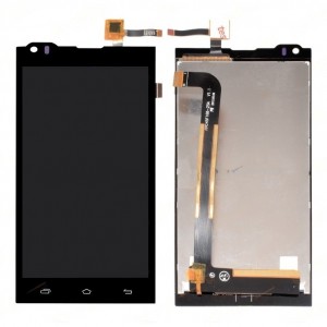 LCD with Touch Screen for Celkon Millennia Q455L Yellow
