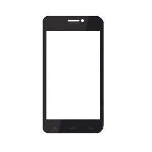 Touch Screen Digitizer For Lava Iris 408e Black By - Maxbhi Com