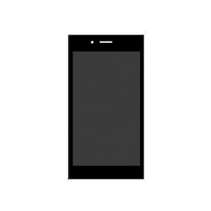 LCD with Touch Screen for Spice Xlife 410 3G White