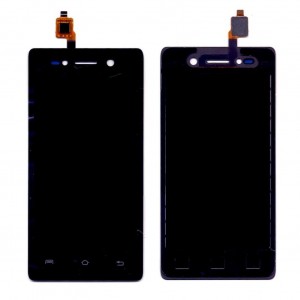LCD with Touch Screen for Lava A52 Black