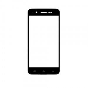 Replacement Front Glass For Karbonn Titanium Mach One Plus Black By - Maxbhi.com
