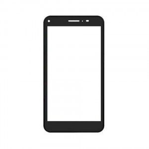 Replacement Front Glass For Aoc M601 Black By - Maxbhi.com