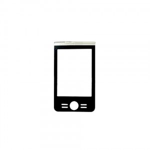 Replacement Front Glass For Motorola Rokr E6 Black By - Maxbhi.com