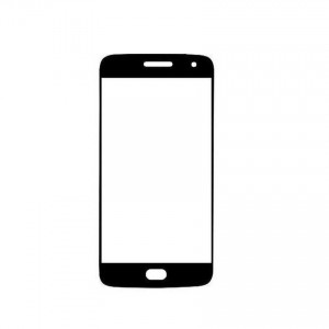 Replacement Front Glass For Moto G5s Black By - Maxbhi.com