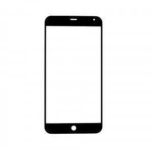 Replacement Front Glass For Meizu M1 White By - Maxbhi.com