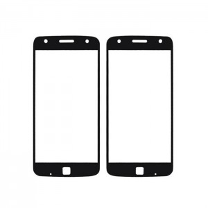 Replacement Front Glass For Moto Z Play 64gb Black By - Maxbhi Com