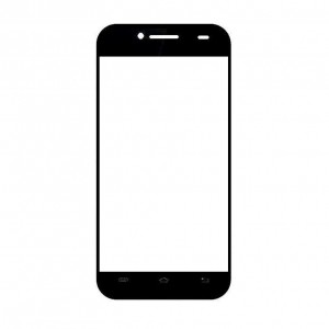 Replacement Front Glass For Maxx Msd7 3g Ax46 Black By - Maxbhi.com