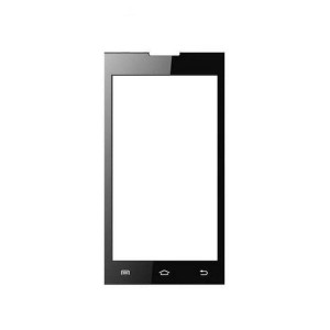 Replacement Front Glass For White Cherry S2 Joy Black By - Maxbhi.com