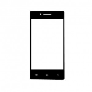 Replacement Front Glass For Zen Ultrafone 108 Black By - Maxbhi.com