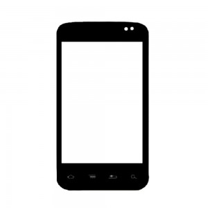 Replacement Front Glass For Alcatel Ot983 Red By - Maxbhi.com