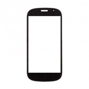 Replacement Front Glass For Yota Yotaphone 2 Black By - Maxbhi.com