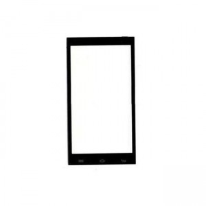 Replacement Front Glass For Micromax Canvas Fire 3 Q375 Black By - Maxbhi Com