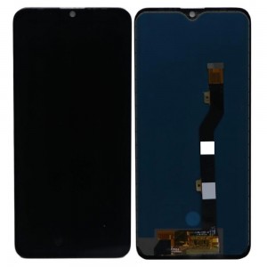LCD with Touch Screen for Tecno Pouvoir 3 Plus Black