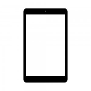 Replacement Front Glass For Alcatel 3t 8 White By - Maxbhi Com