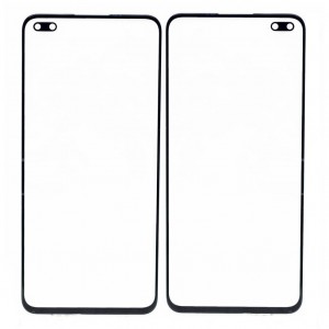 Replacement Front Glass For Realme X3 Black By - Maxbhi Com