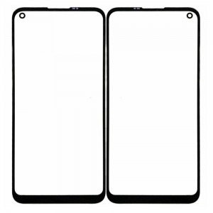 Replacement Front Glass For Realme 7i Black By - Maxbhi Com