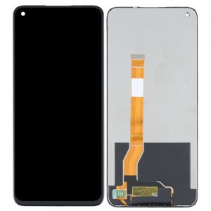 Lcd With Touch Screen For Realme V25 Black By - Maxbhi Com