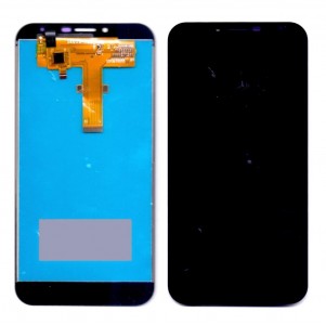 Lcd With Touch Screen For Intex Aqua 4g Black By - Maxbhi Com