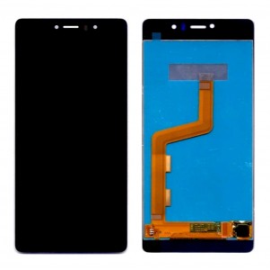 Lcd With Touch Screen For Lyf Water 1 Black By - Maxbhi Com
