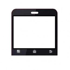 Replacement Front Glass For Motorola Charm Cabernet By - Maxbhi.com