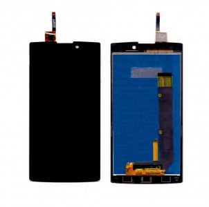 Lcd With Touch Screen For Lava Iris Fuel 60 Black By - Maxbhi Com