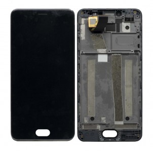 Lcd With Touch Screen For Meizu M3 Black By - Maxbhi Com